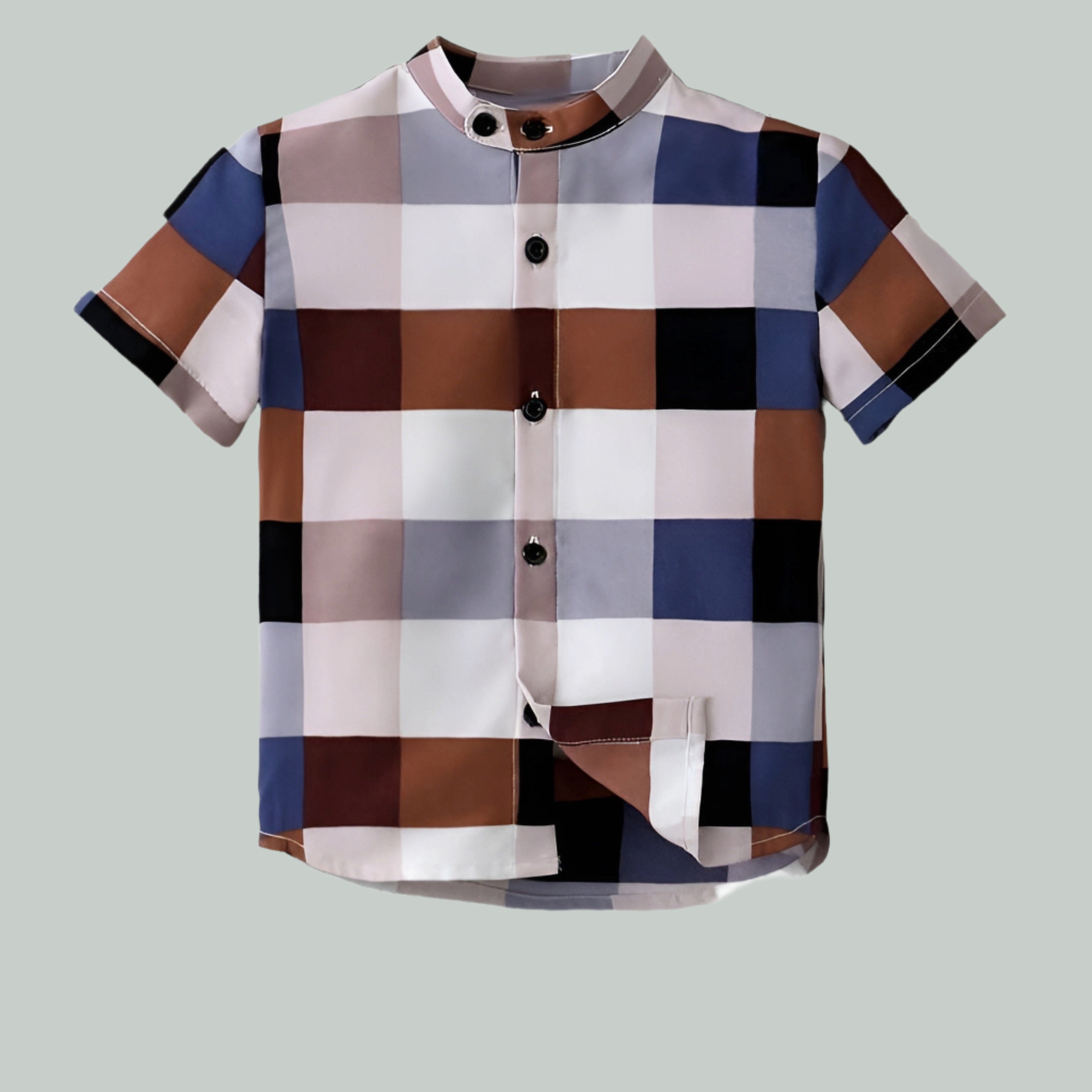 Shinydots Baby Boy Short Sleeve Car & Ckeckered Printed Shirt Combo Pack | Toddler Outfit