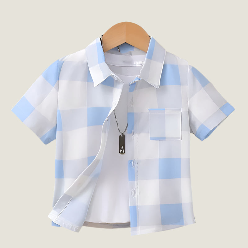 Trendy Baby Boys Checkered Shirt Combo Pack – Stylish & Comfortable Outfit Set By Shinydots