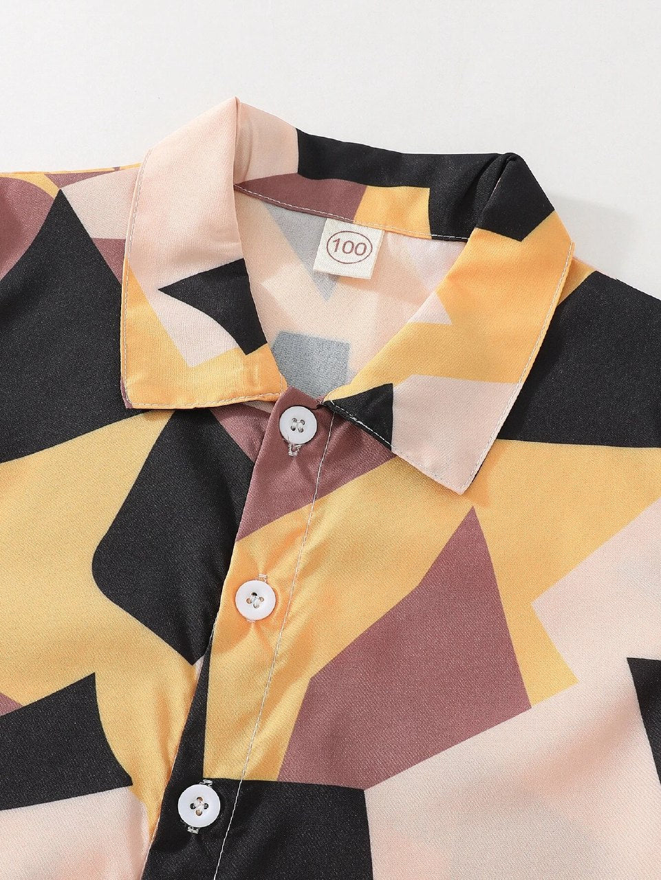 Toddler Boys Abstract Print Multicolor Co-ord Set – Stylish Shirt & Shorts Combo By Shinydots