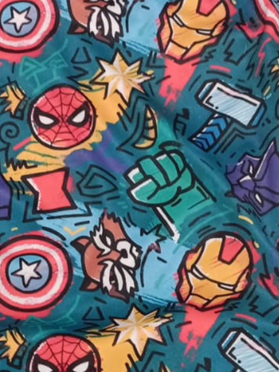 Trendy Superhero Printed Kids T-Shirt & Shorts 2-Piece Set – Comfortable & Stylish