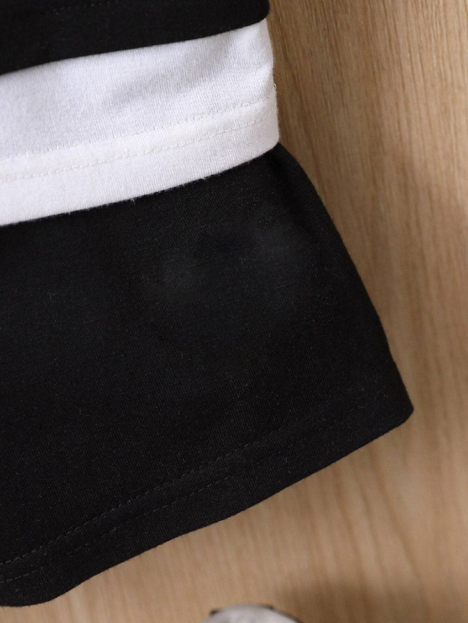 Black & White Cotton T-Shirt and Short 2-Piece Pair For Boys | Boys Outfit Clothing Set