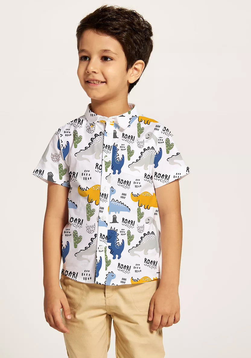 Pack of 3 Trendy Cotton Shirts for Boys – Fun Prints & Maximum Savings!
